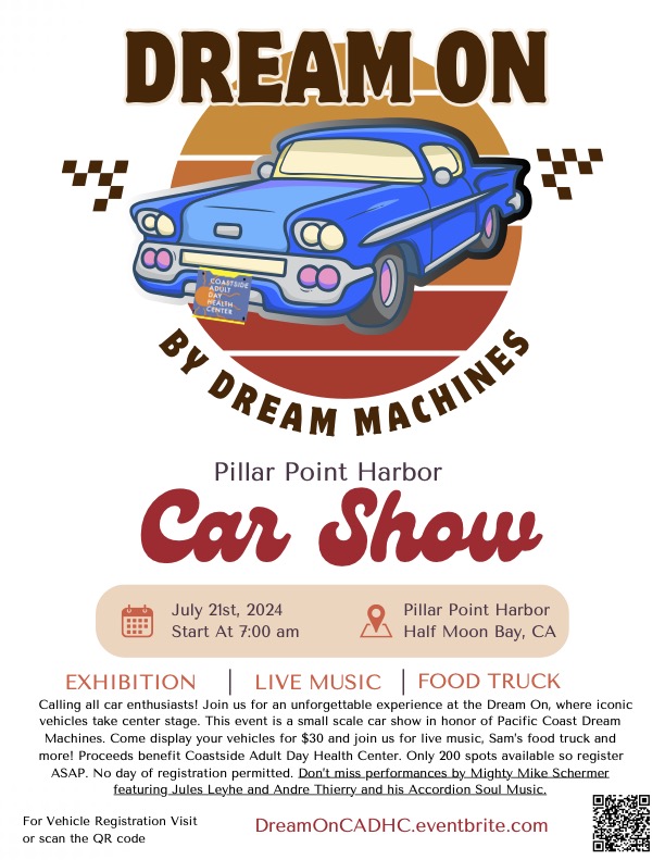 Cream And Orange Classic Car Show Flyer 8